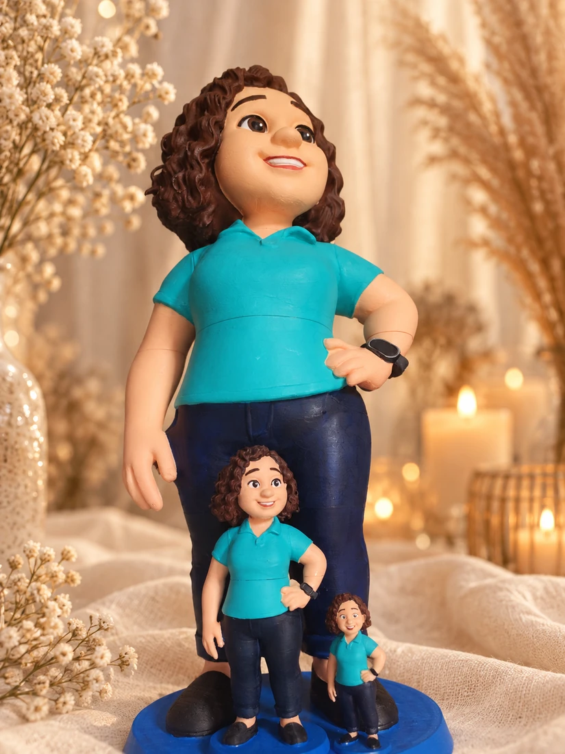 Figurines 3D-CORE dans un décor bohème romantique reconstitué