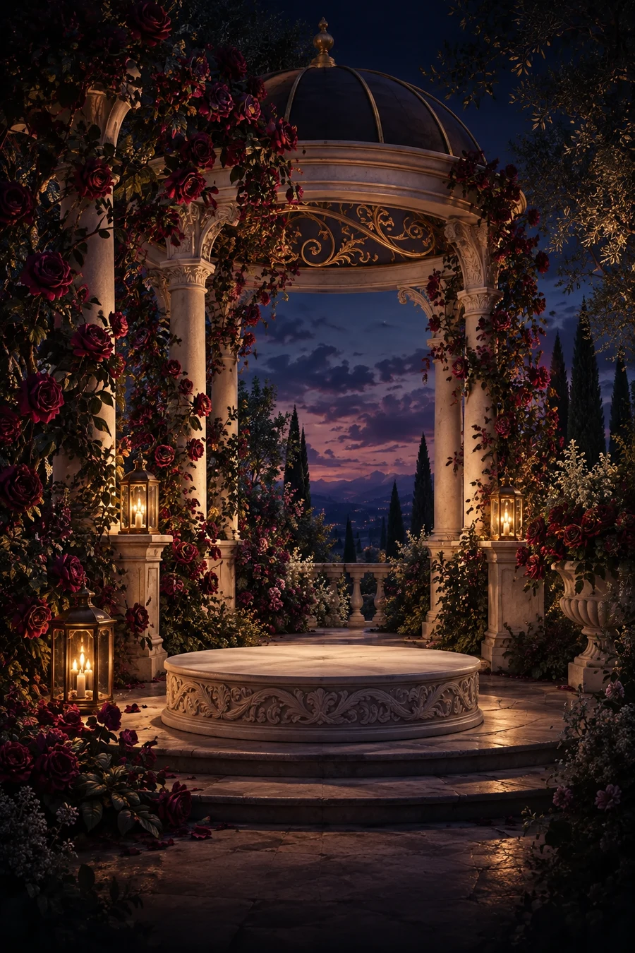 Le baroque, en douceur. — illustration du projet fictif