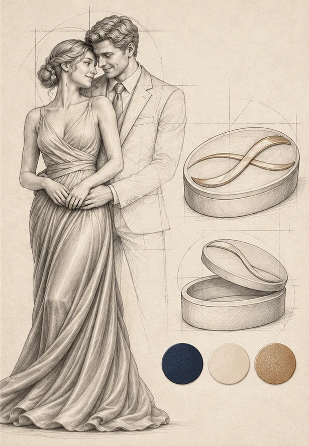Deux courbes, une histoire. — illustration du projet fictif